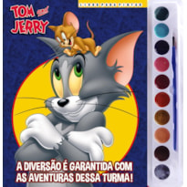 TOM E JERRY LIVRO PARA PINTAR COM AQUARELA