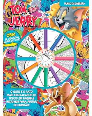 TOM & JERRY MUNDO DA DIVERSÃO: 12 LÁPIS DE COR