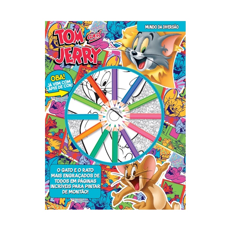 TOM & JERRY MUNDO DA DIVERSÃO: 12 LÁPIS DE COR