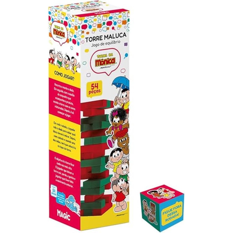 TORRE DE EQUILÍBRIO MAGIC KIDS TURMA DA MÔNICA