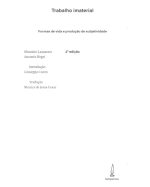 TRABALHO IMATERIAL: FORMAS DE VIDA E PRODUÇÃO DE SUBJETIVIDADE