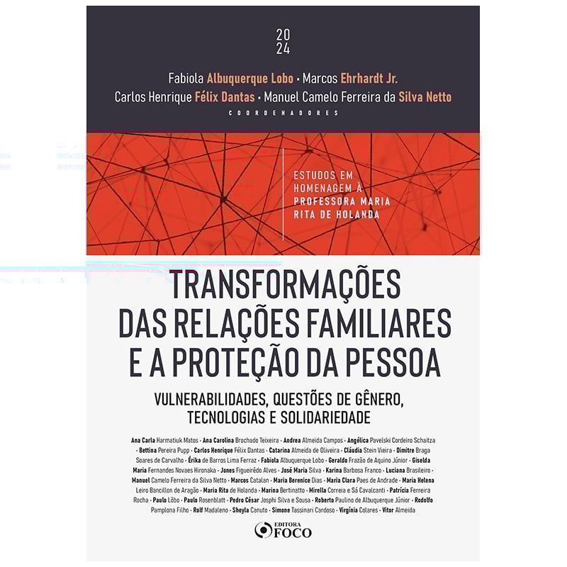TRANSFORMAÇÕES DAS RELAÇÕES FAMILIARES E A PROTEÇÃO DA PESSOA - 1ª ED - 2024: VULNERABILIDADES, QUESTÕES DE GÊNERO, TECNOLOGIAS E SOLIDARIEDADE