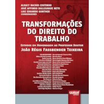 TRANSFORMAÇÕES DO DIREITO DO TRABALHO - ESTUDOS EM HOMENAGEM AO PROFESSOR DOUTOR JOÃO RÉGIS FASSBENDER TEIXEIRA