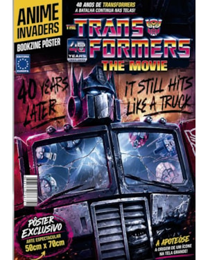 TRANSFORMERS: THE MOVIE (VERSÃO LISA, SEM DOBRAS, ENVIADA EM TUBO PROTETOR) - SUPERPÔSTER ANIME INVADERS