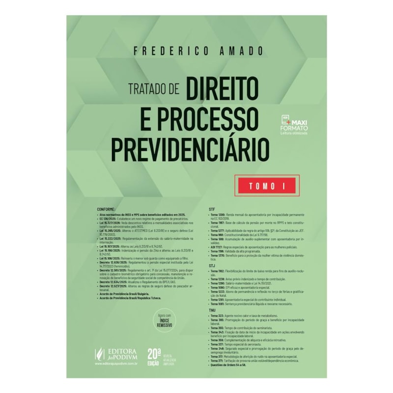 TRATADO DE DIREITO E PROCESSO PREVIDENCIÁRIO - MONSTRO VERDE (2026)