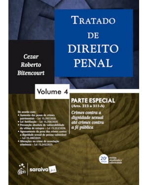 TRATADO DE DIREITO PENAL - PARTE ESPECIAL - VOL. 4 - 20ª EDIÇÃO 2026