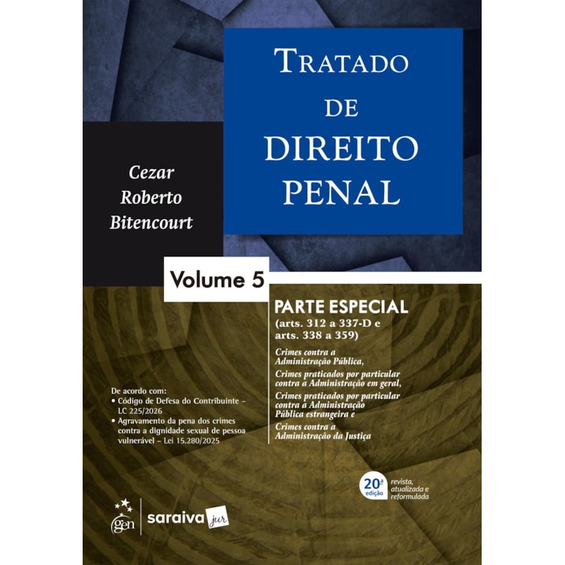 TRATADO DE DIREITO PENAL - PARTE ESPECIAL - VOL. 5 - 20ª EDIÇÃO 2026