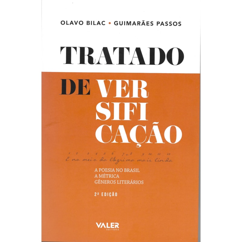 TRATADO DE VERSIFICAÇÃO - 2º EDIÇÃO
