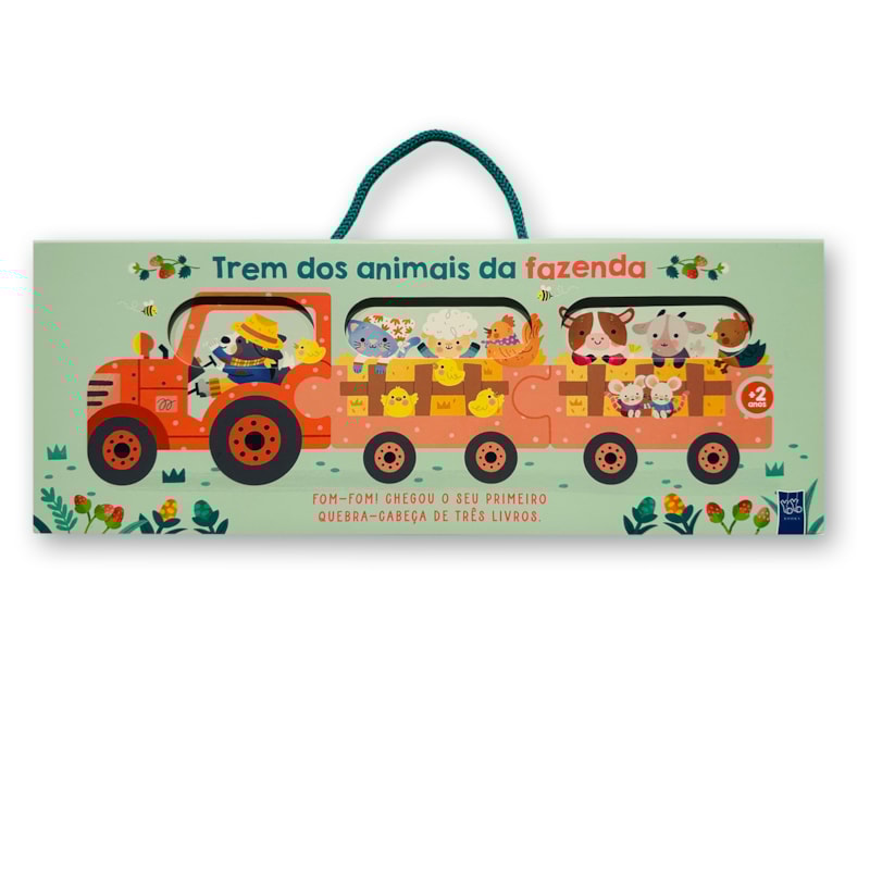 Trem dos animais da fazenda