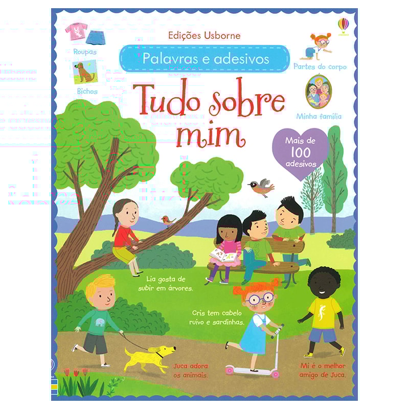 TUDO SOBRE MIM: PALAVRAS E ADESIVOS