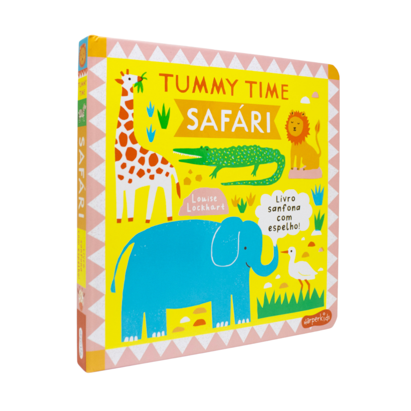 TUMMY TIME: SAFÁRI - UM LIVRO ILUSTRADO, SANFONADO E COM ESPELHO PARA BEBÊS