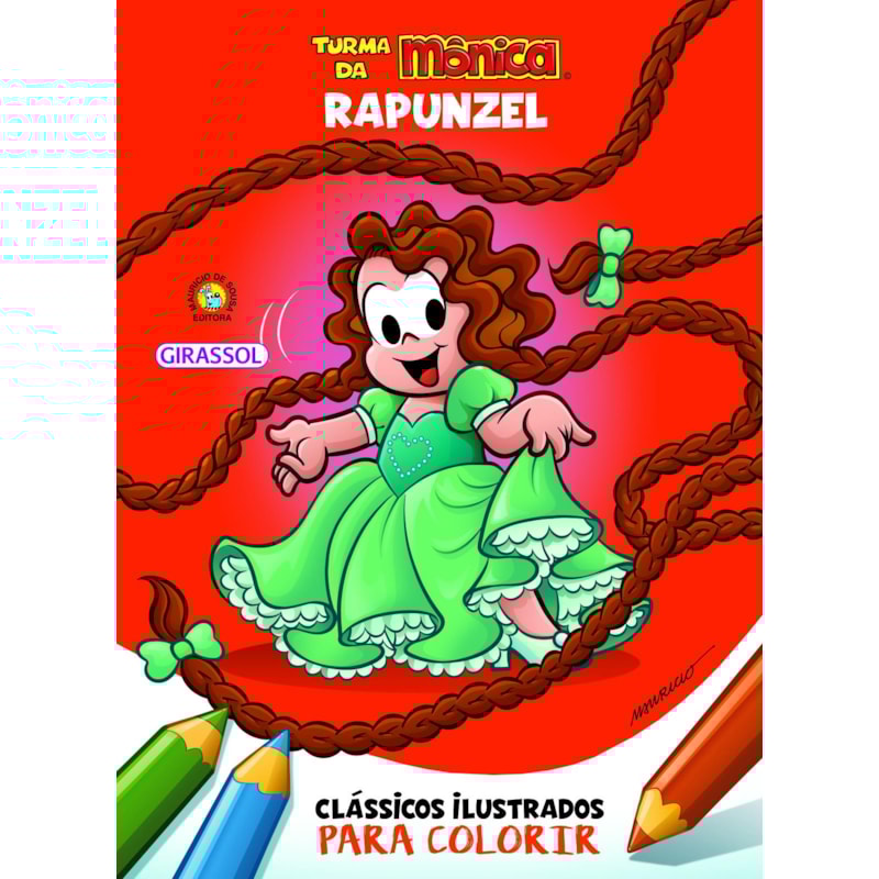 TURMA DA MÔNICA CLÁSSICOS ILUSTRADOS PARA COLORIR RAPUNZEL - VOL. 14