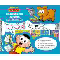 TURMA DA MÔNICA COLORINDO COM ADESIVOS ESPECIAL - CASCÃO