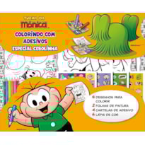 TURMA DA MÔNICA - COLORINDO COM ADESIVOS - ESPECIAL - CEBOLINHA