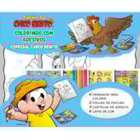 TURMA DA MÔNICA COLORINDO COM ADESIVOS ESPECIAL - CHICO BENTO