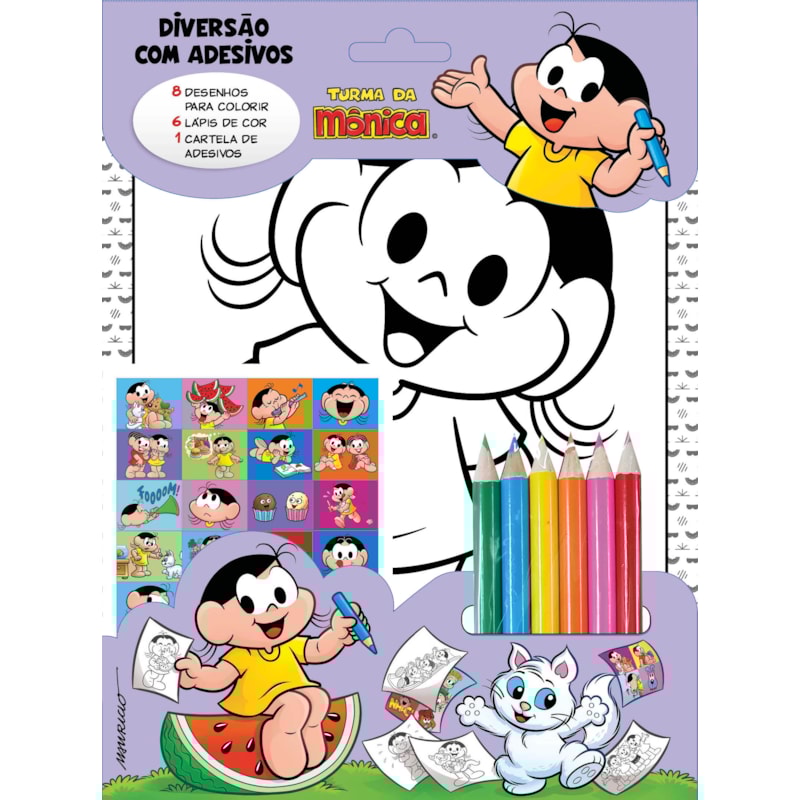 TURMA DA MÔNICA - DIVERSÃO COM ADESIVOS - MAGALI