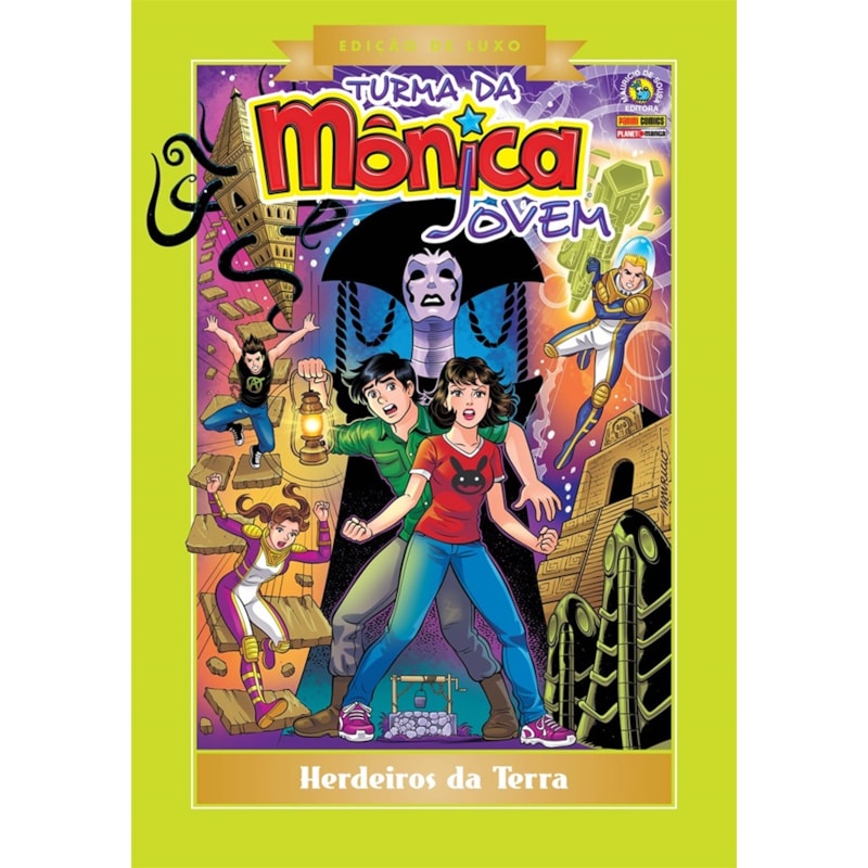Turma da mônica jovem: herdeiros da terra vol. 6: edição de luxo