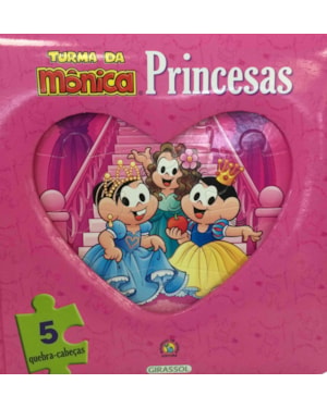 TURMA DA MÔNICA LIVRO E QUEBRA-CABEÇAS PRINCESAS