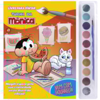 TURMA DA MÔNICA LIVRO PARA PINTAR COM AQUARELA - MAGALI
