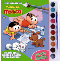 TURMA DA MÔNICA LIVRO PARA PINTAR COM AQUARELA: MÔNICA E MAGALI