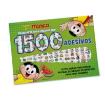 TURMA DA MÔNICA - PRANCHETA PARA COLORIR COM 1500 ADESIVOS
