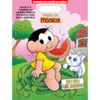 TURMA DA MÔNICA - PRANCHETA PARA COLORIR COM ADESIVOS - MAGALI