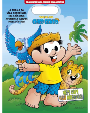 TURMA DO CHICO BENTO PRANCHETA PARA COLORIR COM ADESIVOS