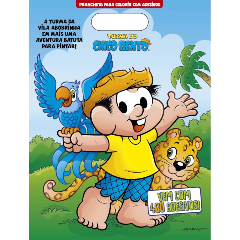 TURMA DO CHICO BENTO PRANCHETA PARA COLORIR COM ADESIVOS