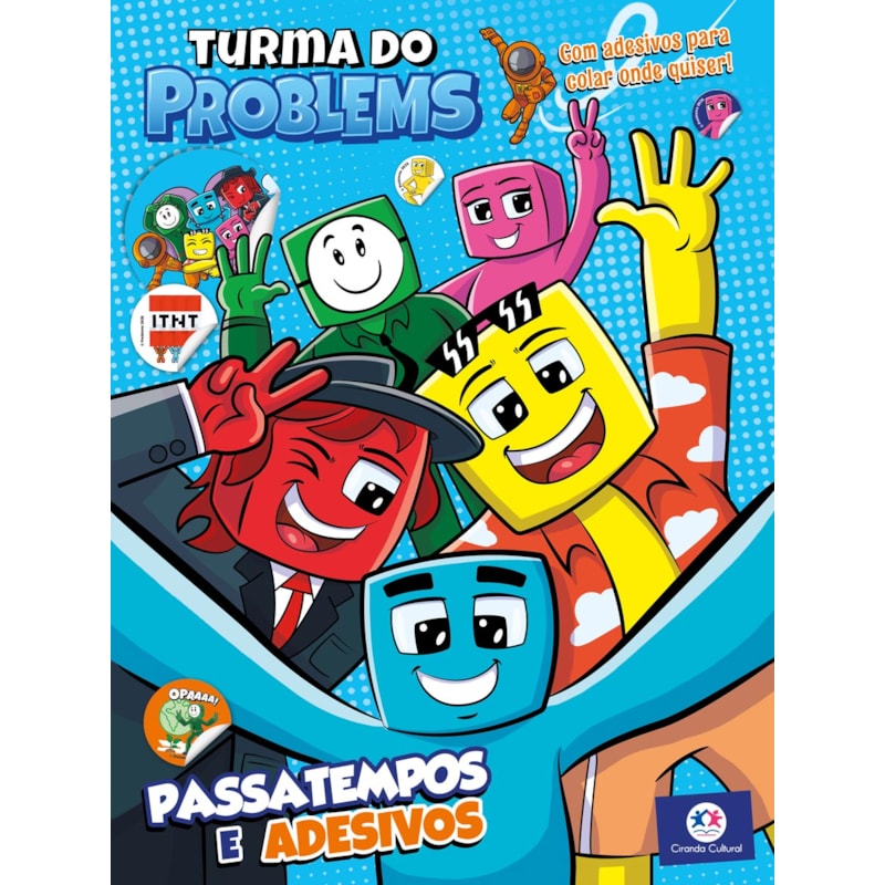 TURMA DO PROBLEMS - PASSATEMPOS E ADESIVOS