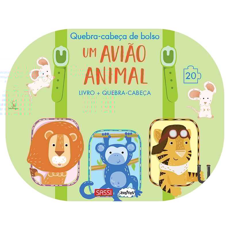 UM AVIÃO ANIMAL: QUEBRA-CABEÇA DE BOLSO