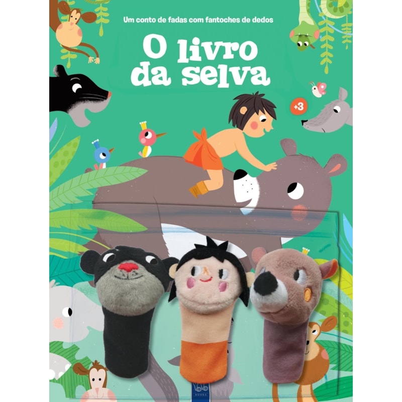Um conto de fadas com fantoches de dedos - O livro da selva