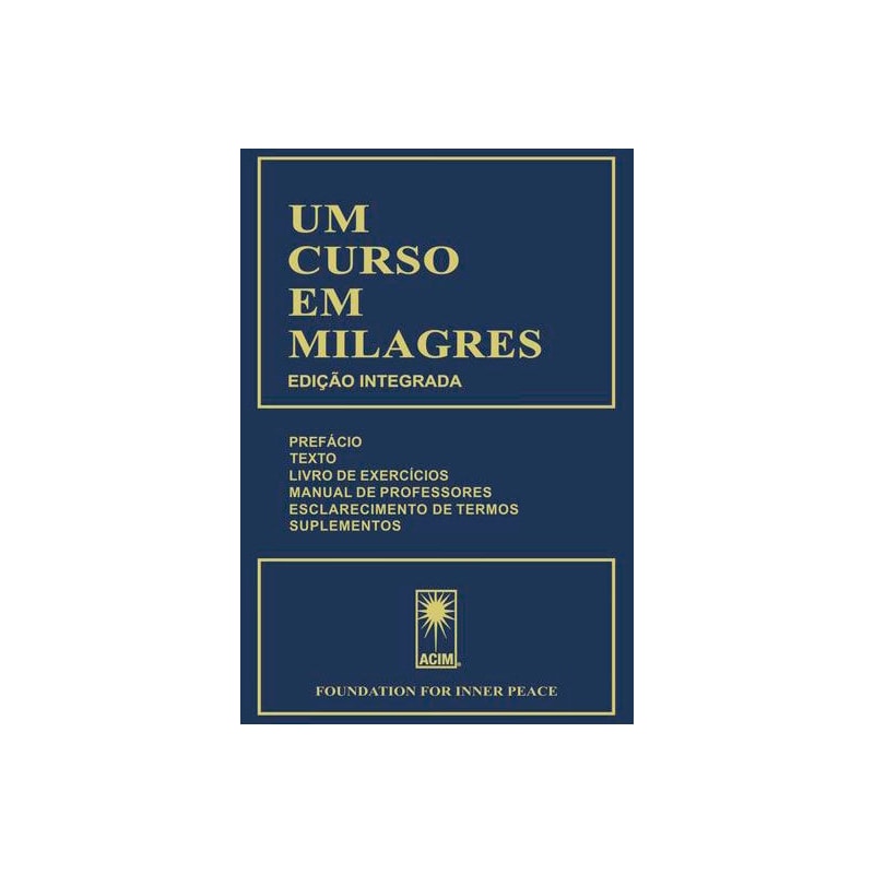 UM CURSO EM MILAGRES - CAPA DURA