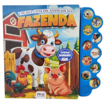 Um dia com os animais da fazenda: livro sonoro