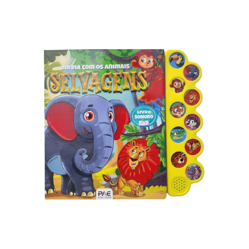 Um dia com os animais selvagens: livro sonoro