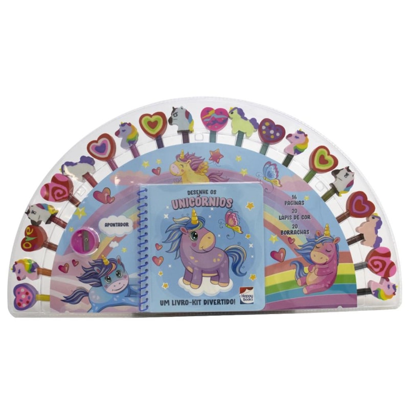 UM LIVRO-KIT DIVERTIDO! DESENHE OS UNICÓRNIOS