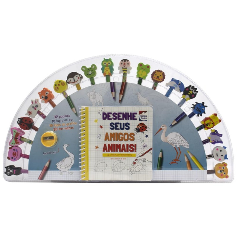 UM LIVRO-KIT DIVERTIDO! DESENHE SEUS AMIGOS ANIMAIS