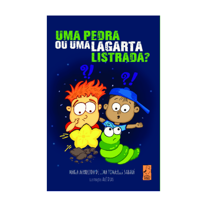 Uma pedra ou uma lagarta listrada