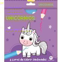UNICÓRNIOS - 2 LIVROS DE COLORIR SANFONADOS