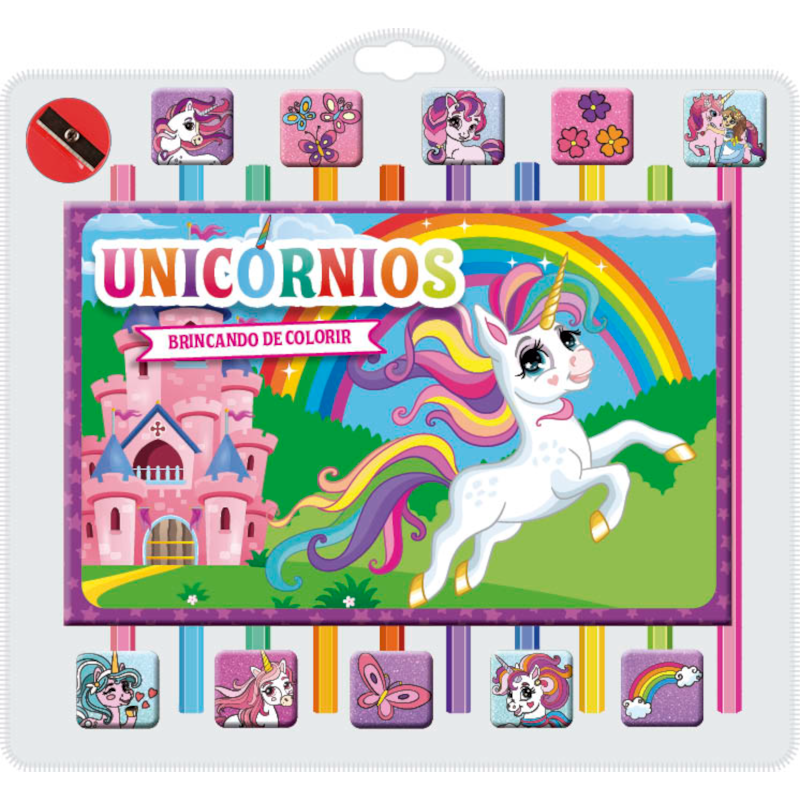 UNICÓRNIOS BRINCANDO DE COLORIR