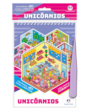 UNICÓRNIOS COM ADESIVOS 3D