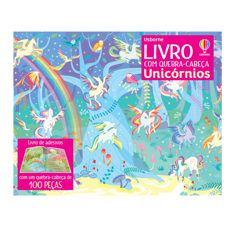 UNICÓRNIOS: LIVRO COM QUEBRA-CABEÇA