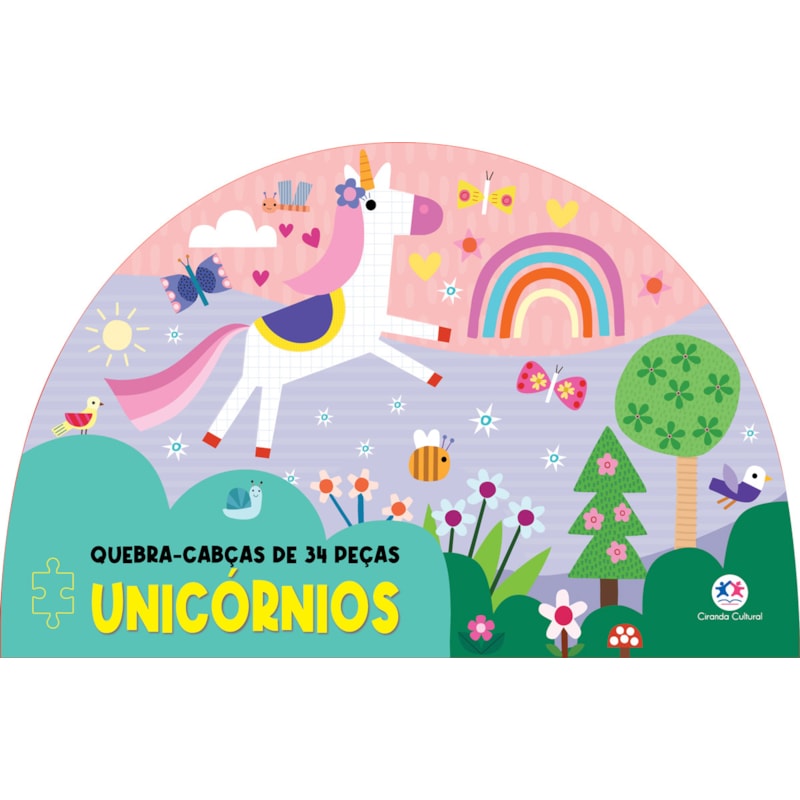 Unicórnios - Livro com Quebra Cabeça