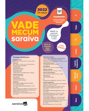 VADE MECUM 2022 SARAIVA - TRADICIONAL - 33ª EDIÇÃO