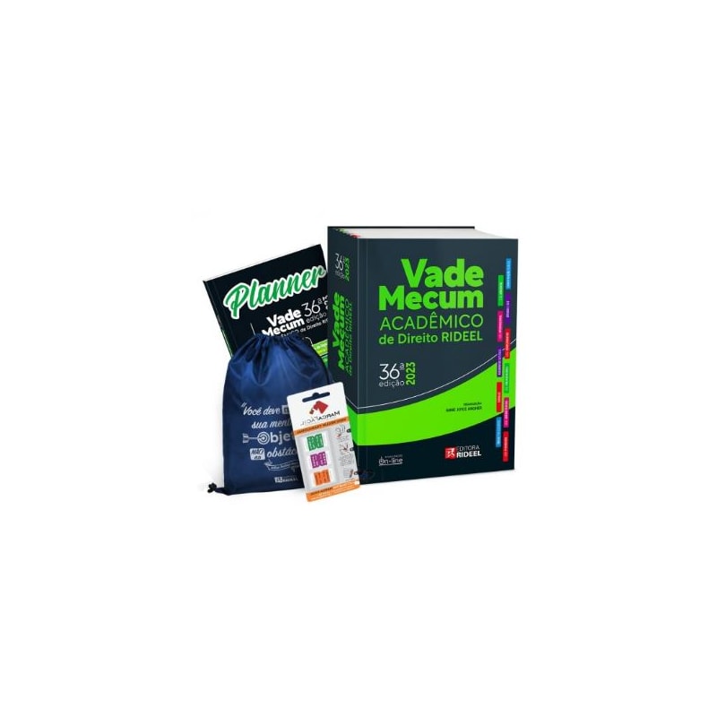 VADE MECUM ACADÊMICO DE DIREITO RIDEEL 2023 + PLANNER DE ESTUDOS