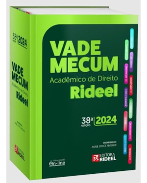 VADE MECUM ACADÊMICO DE DIREITO RIDEEL - 38ª EDIÇÃO - 2024 + PLANNER DE ESTUDOS