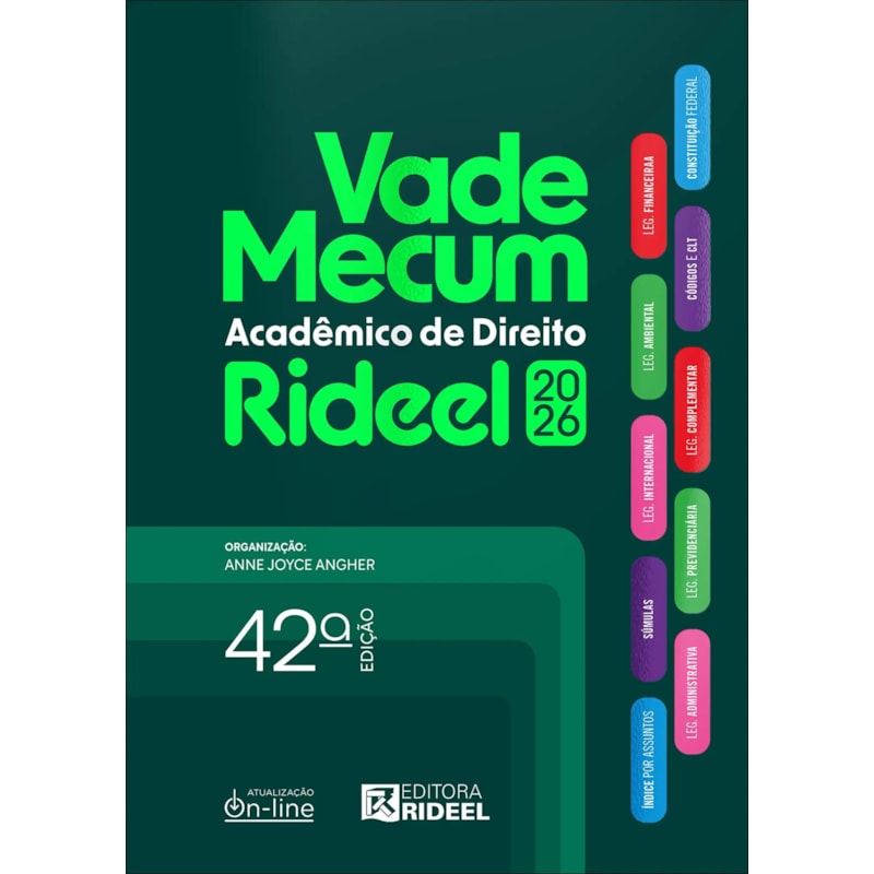Vade mecum acadêmico de direito rideel - tradicional - 2026.1