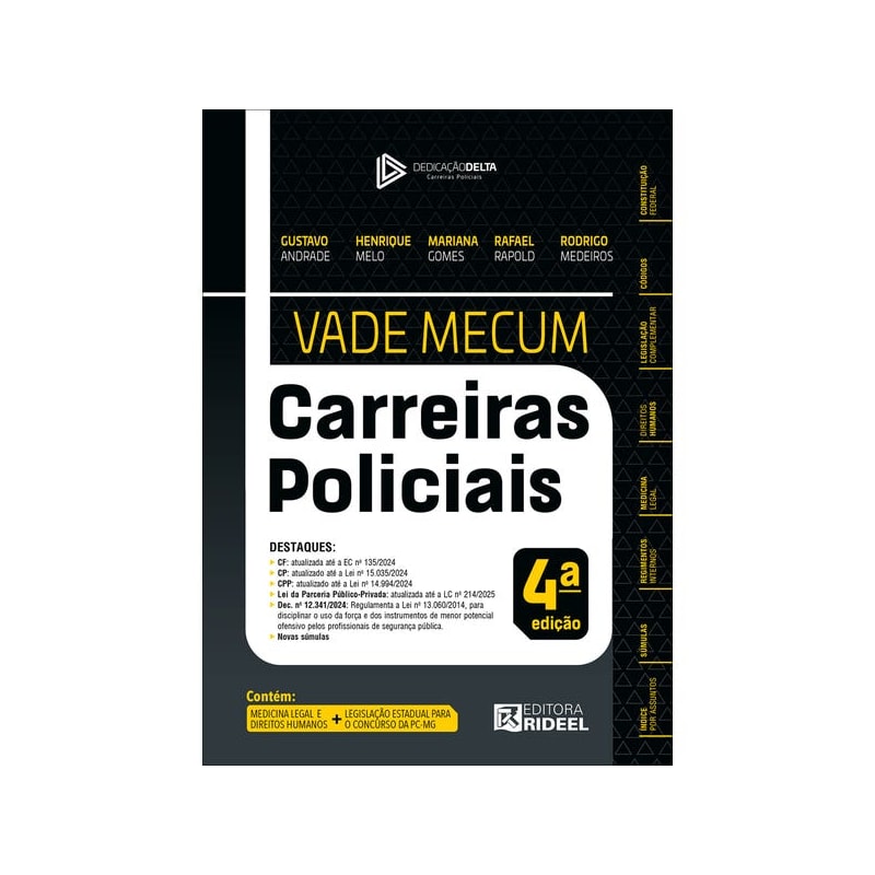 VADE MECUM CARREIRAS POLICIAIS - DEDICAÇÃO DELTA