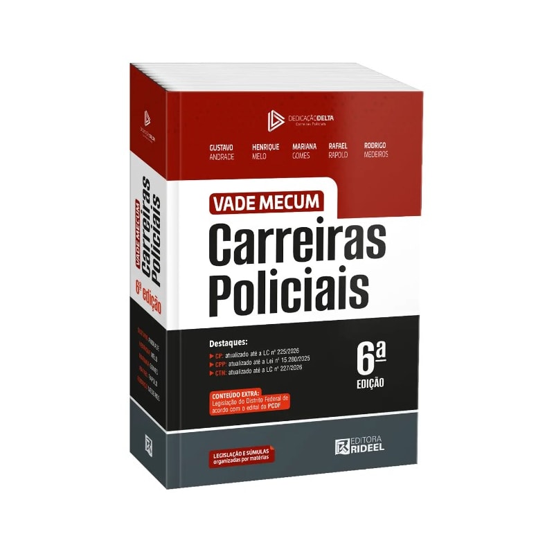 Vade mecum carreiras policiais - Dedicação Delta - PC - DF (2026)