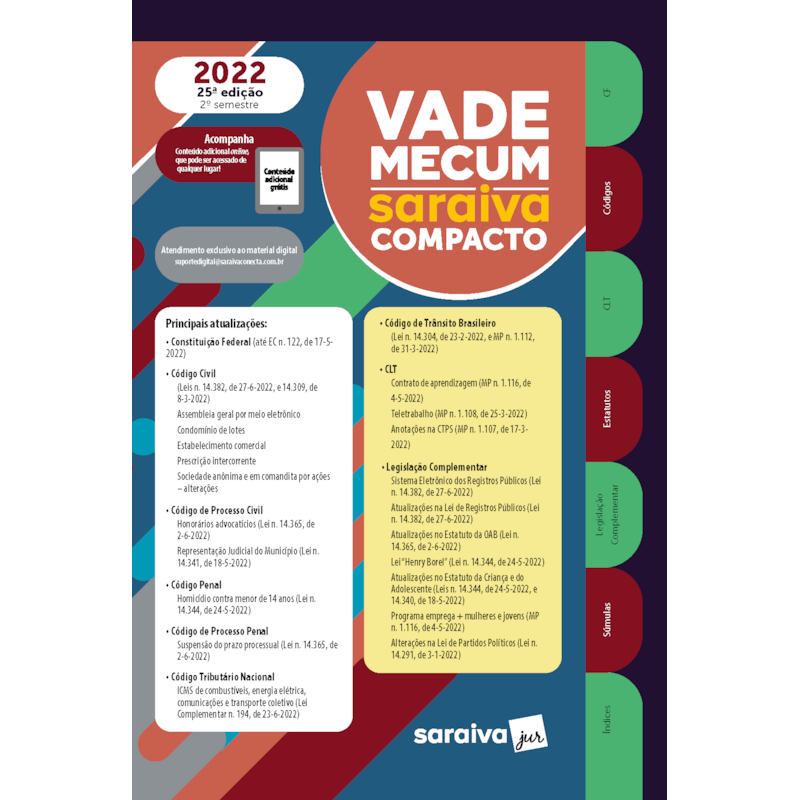 VADE MECUM COMPACTO - 25ª EDIÇÃO 2022