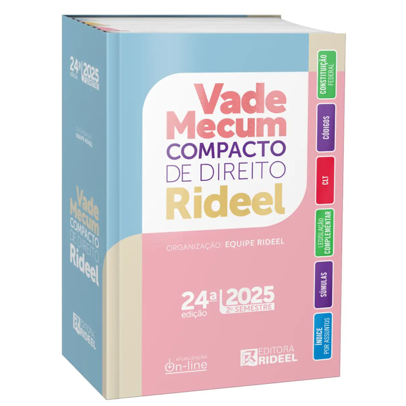 VADE MECUM COMPACTO DE DIREITO RIDEEL 2025 - 2º SEMESTRE